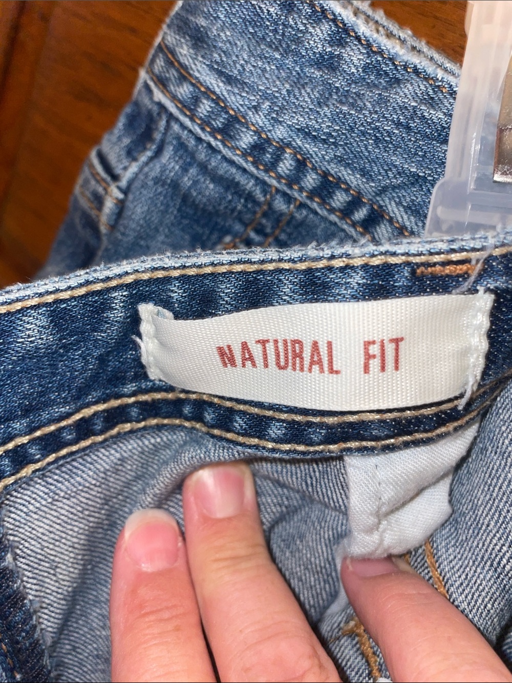 Eddie Bauer Women's Straight Leg Faded Blue Jeans, 12 Short - Picture 9 of 9